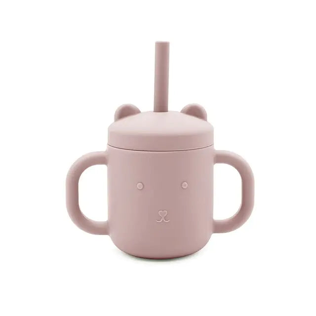 Children Portable Binaural Cup Straw