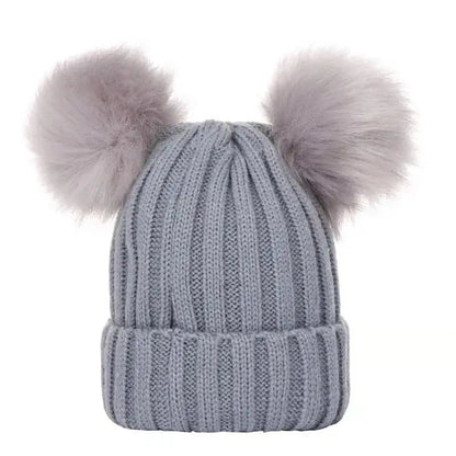 Gorro de invierno para niños y padres