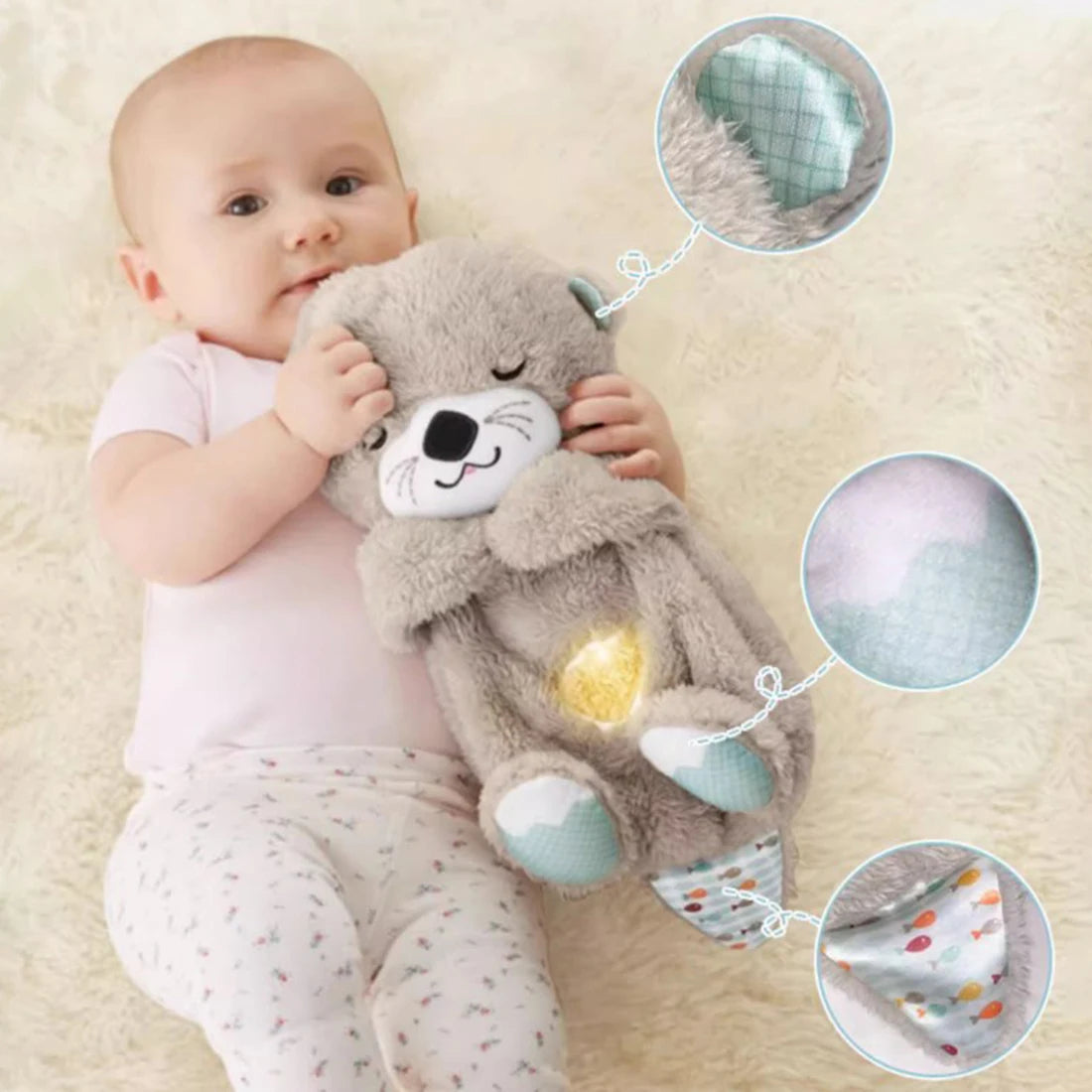 Jouet musical en peluche pour dormir et jouer