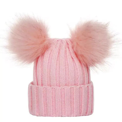 Gorro de invierno para niños y padres