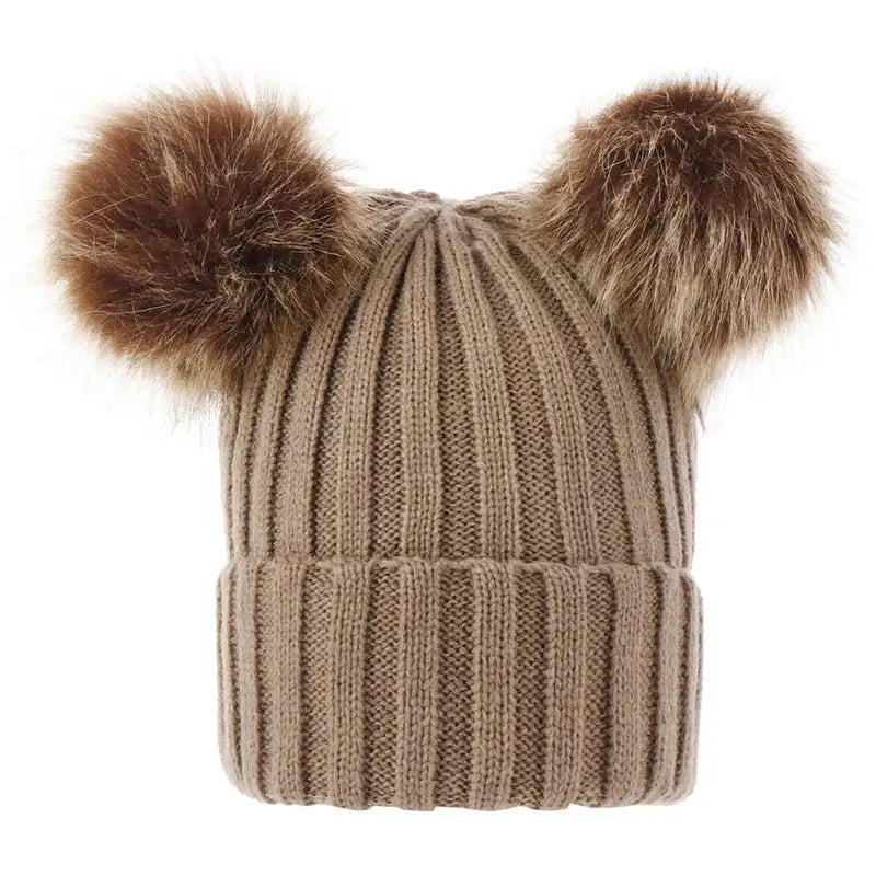 Gorro de invierno para niños y padres